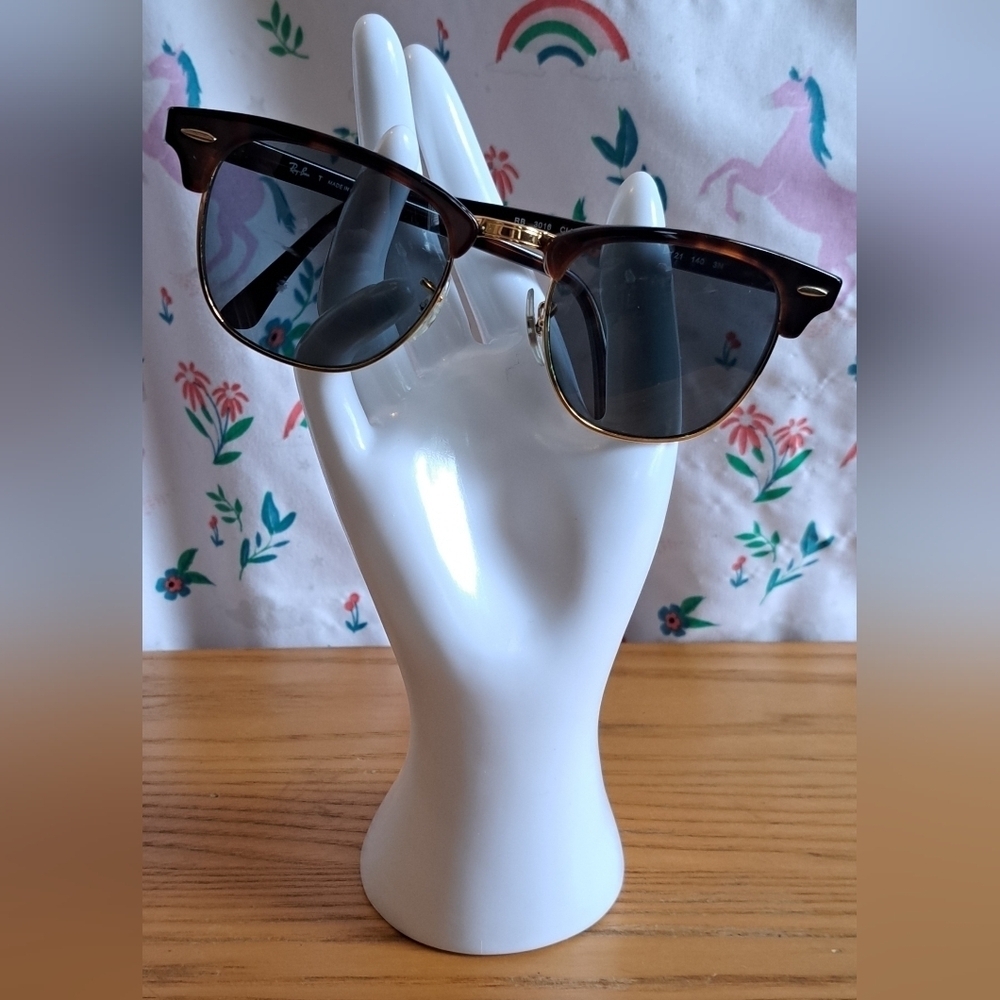 Ray-Ban Clubmaster 3106 Tortoise & Gold Casual Preppy Sunglass Eye Glasses Frame